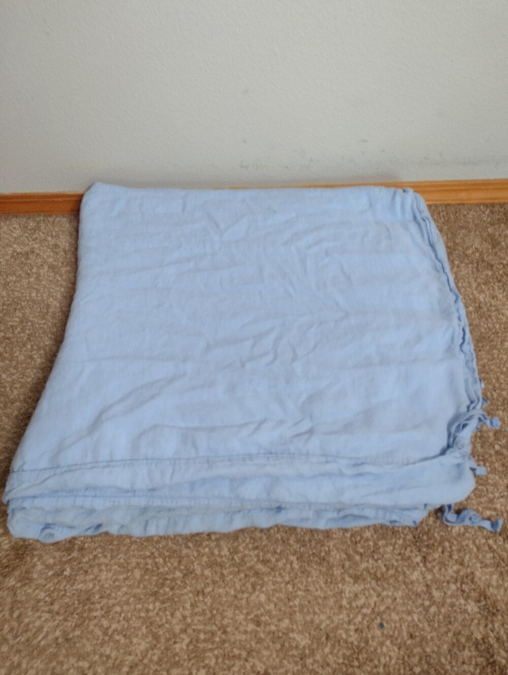 Brooklinen 100% Linen Full/ Queen Duvet Cover Bedding Blue RR